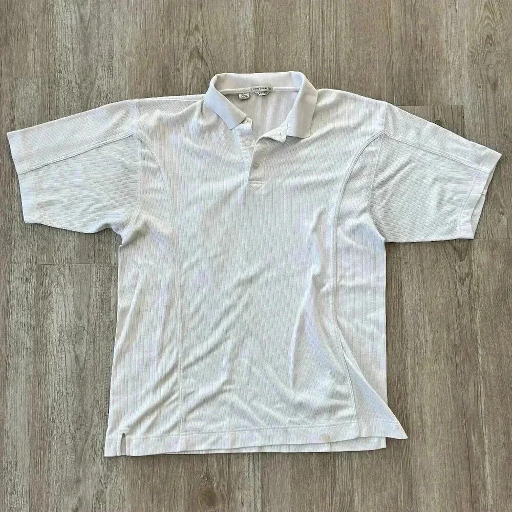 Mens Cutter & Buck White Polo - XL